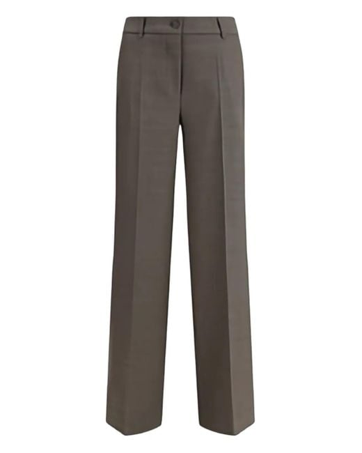 P.A.R.O.S.H. Gray Button-Fastening Trousers