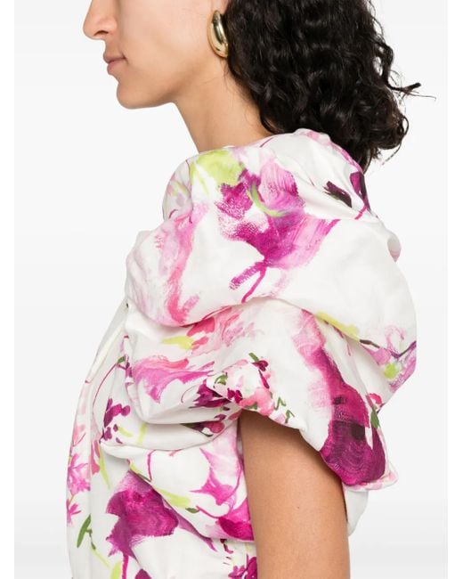 Aje. Cira Midi-Jurk in het Pink