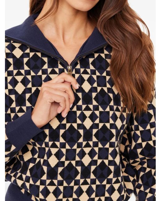 The Upside Black Cosmo Kairo Half-Zip Knit
