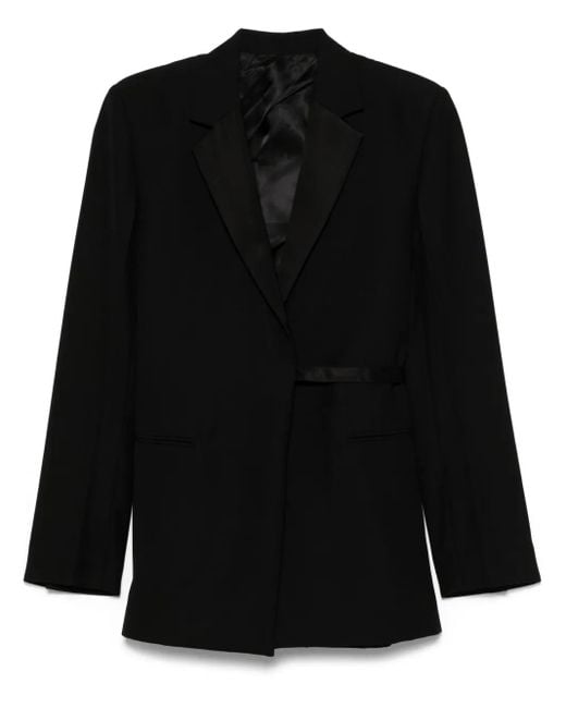 Totême Black Wool Blend Blazer Jacket