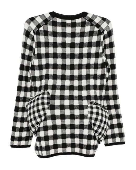 Comme des Garçons Black Checked Jumper