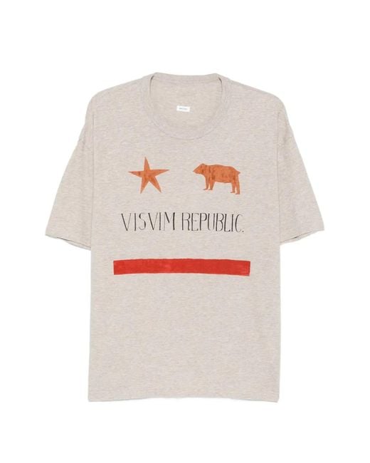 Visvim White Jumbo Republic T-Shirt for men