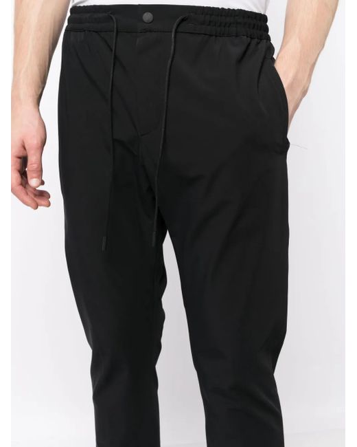 PT Torino Black Travel Trousers for men