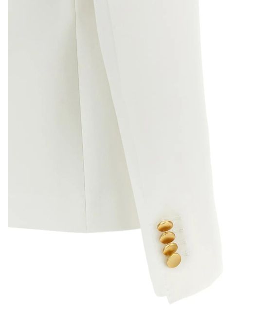 Tagliatore T-alicya ピークドラペル ダブルスーツ White