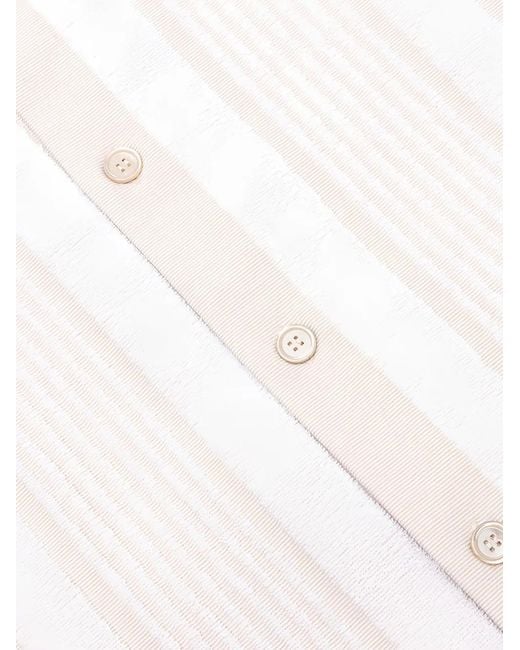 Givenchy Gestreept Overhemd Met Textuur in het White voor heren