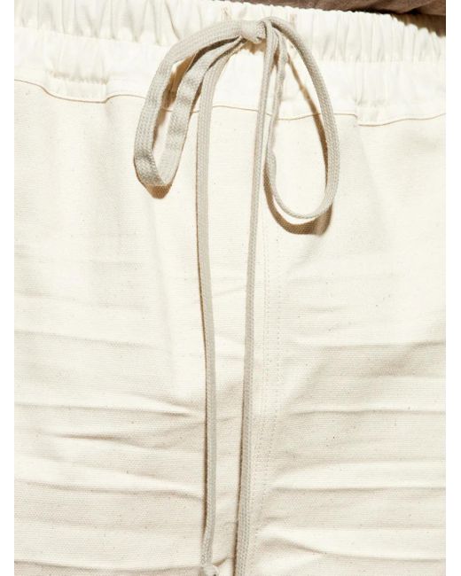 メンズ Rick Owens スリット デッキショーツ Natural