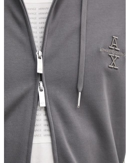 メンズ ARMANI EXCHANGE ロゴ パーカー Gray