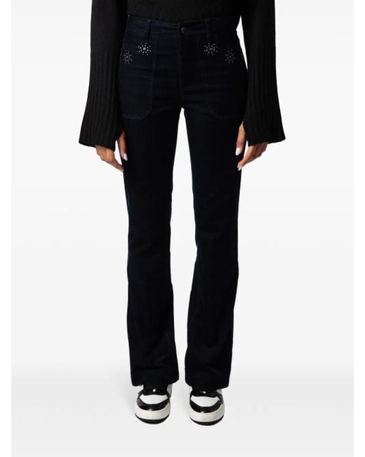Zadig & Voltaire Blue Pista Corduroy Pants