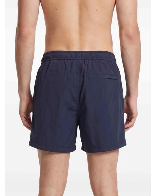 Represent Blue Drawstring-Fastening Swim Shorts for men