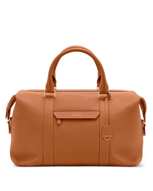 Maison De Sabre Brown Leather Duffle Bag