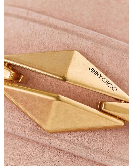 Jimmy Choo Maddie Diamond Loafers in het Pink