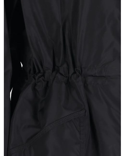 Burberry Black Nylon Hooded Jacket