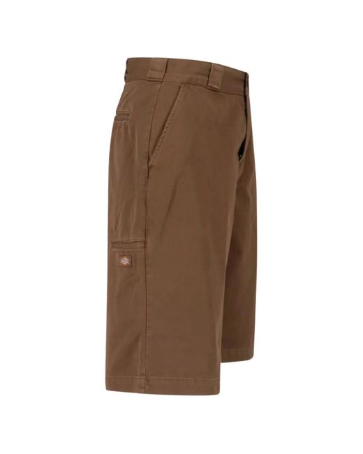 Dickies Brown Union 17 Bermuda Shorts for men