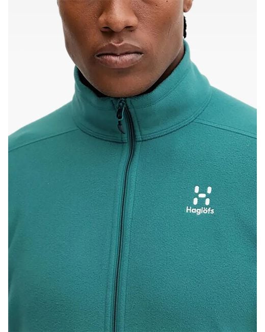 Haglöfs Green Zip-Fastening Sweatshirt for men