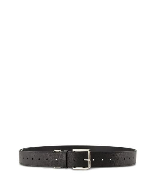 Givenchy White Leather Buckle Belt for men