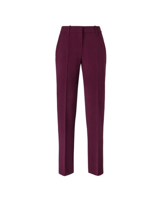 Ermanno Scervino Purple Pressed-Crease Tailored Trousers