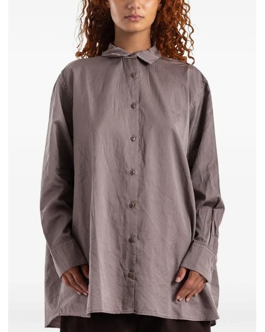 Casey Casey Brown Pi Twill Long-Sleeve Shirt