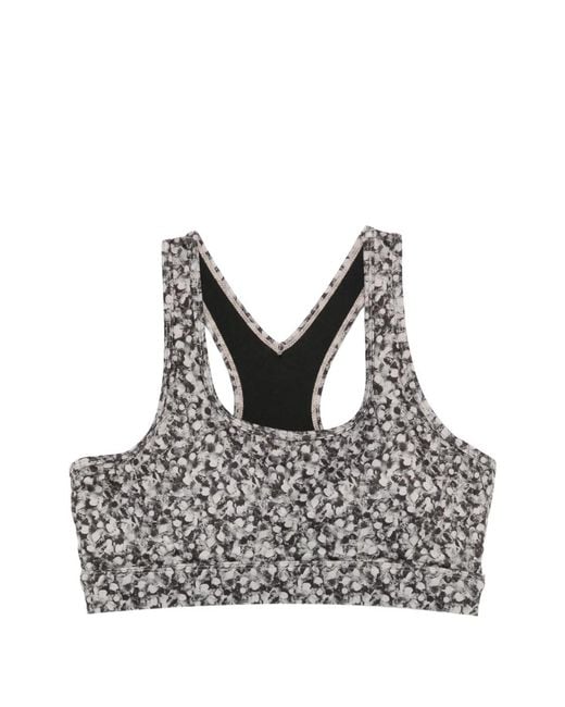 Varley Black Floral Selma Bra