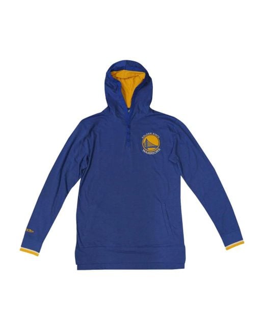 メンズ Mitchell & Ness Golden State Warriors Seal The Win パーカー Blue