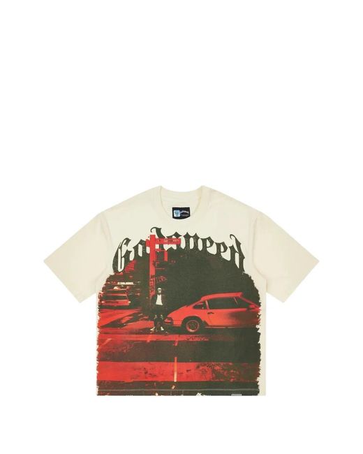 Godspeed Red City Slicker Graphic-Print T-Shirt for men