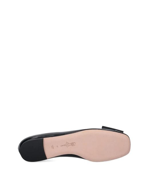 Bally Black B-Bow Ballerinas