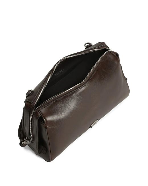 Dolce & Gabbana Brown Vittoria Tempesta Leather Shoulder Bag for men