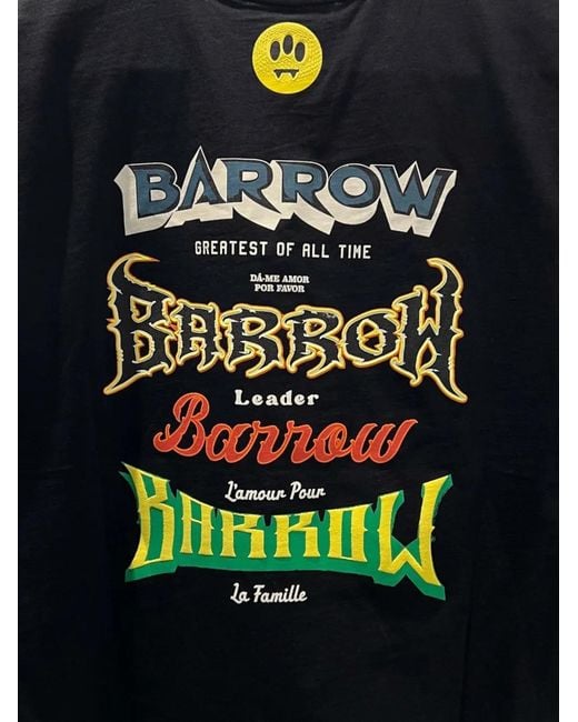 Barrow Black Graphic Sleeveless T-Shirt