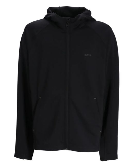 メンズ Boss ジップアップ パーカー Black