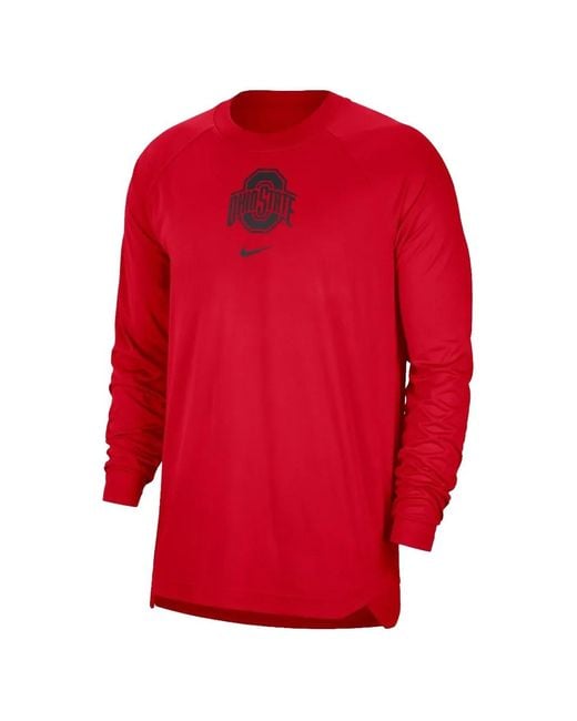 Nike Red Ohio State Raglan T-Shirt for men