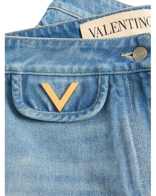 Valentino Garavani Blue Denim Shorts