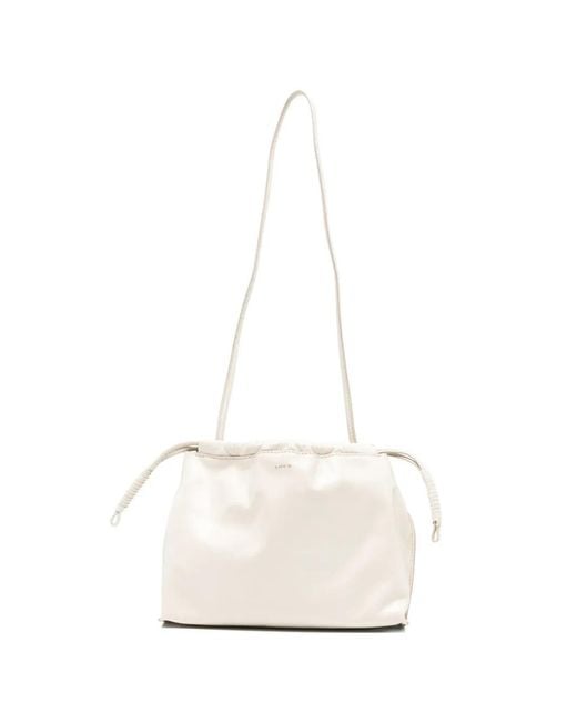 Soeur White Suzette Leather Shoulder Bag