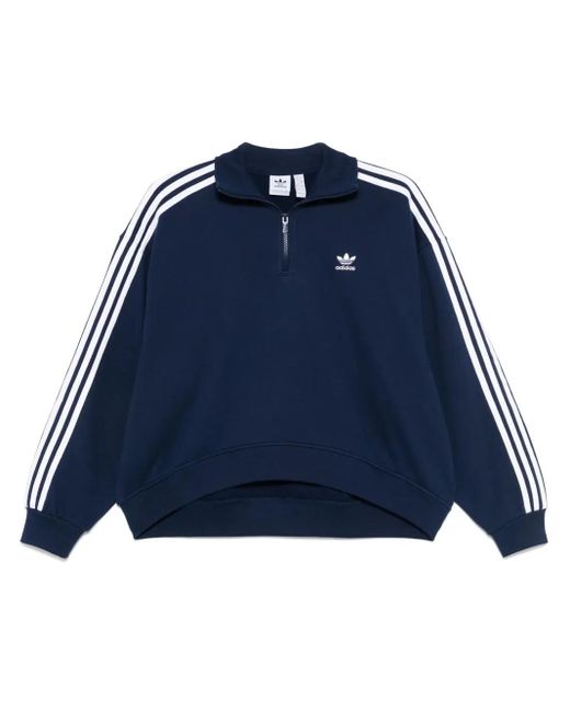 Adidas ハーフジップ スウェットシャツ Blue