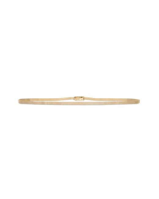 Victoria Beckham White Micro Frame Belt