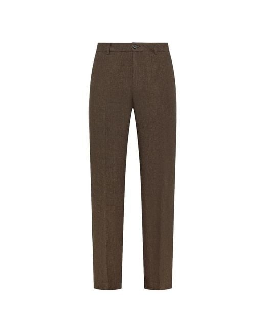 Cruna Brown Midtown Trousers for men