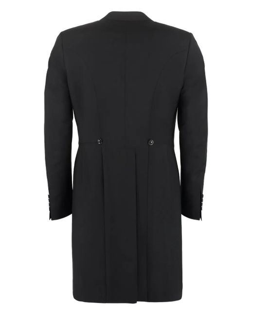 Canali Black Single-Breasted Long-Sleeve Jacket for men