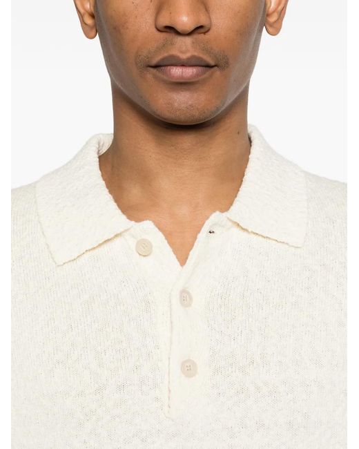 Polo Texturé Randy NN07 pour homme en coloris White