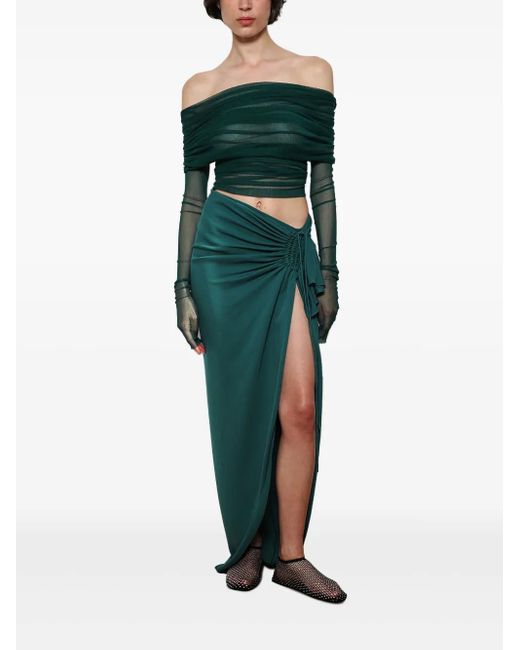 Christopher Esber Green Veiled Top
