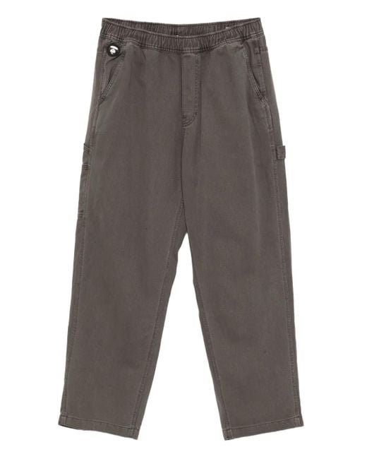 Aape By A Bathing Ape Gray Moonface Trousers for men