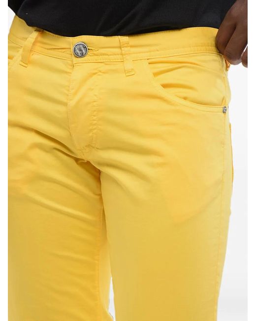 Corneliani Yellow Id Five-Pocket Trousers for men