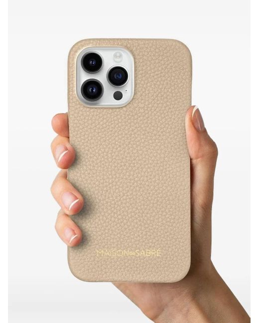 Maison De Sabre Natural Leather Iphone 15 Pro Case