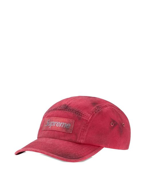 Supreme メンズ レッド オーバーダイ キャップ