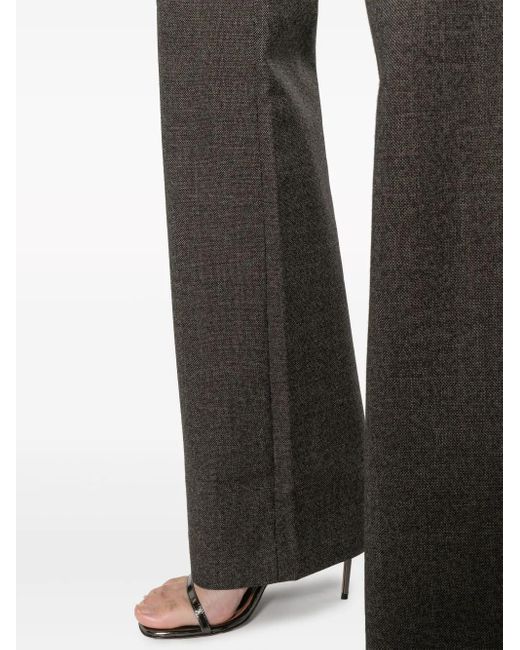 Zadig & Voltaire Gray Tailored Flared Wool Trousers
