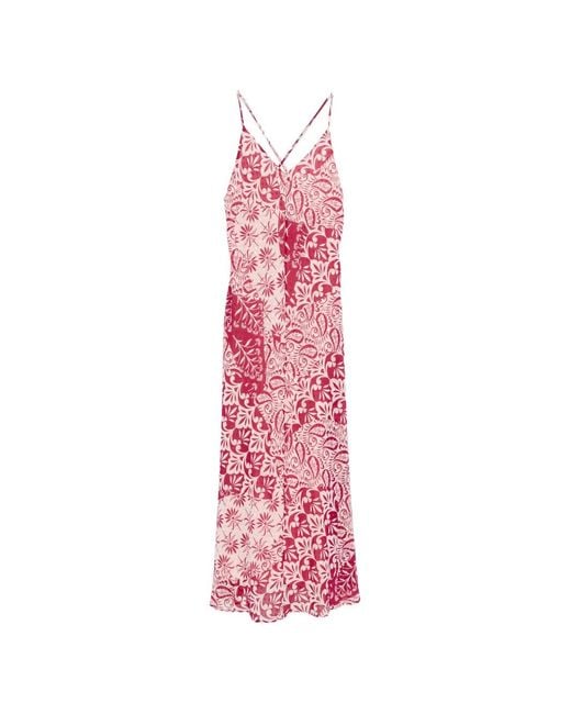 Emme Pink Radura Floral Cami Midi Dress