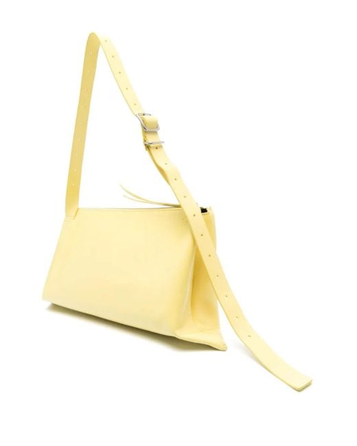 Jil Sander Metallic Medium Folded Leather Shoulder Bag