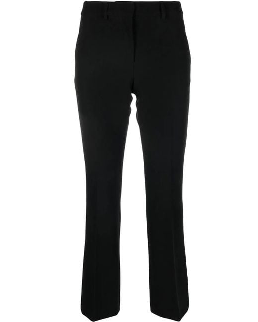Seventy Black Crop Flared Trousers