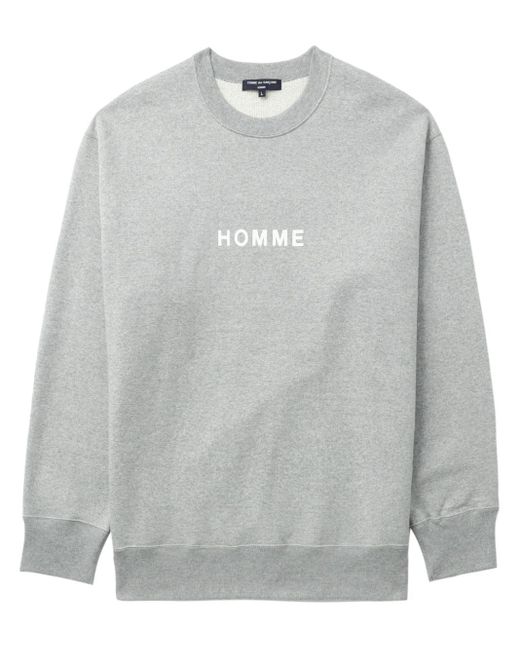 Comme des Garçons Gray Homme Print Sweatshirt for men