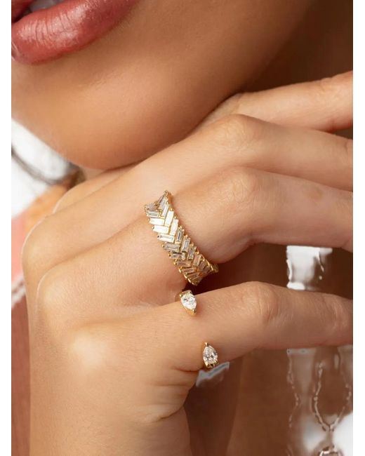 Anita Ko Brown Zipper Diamond Ring