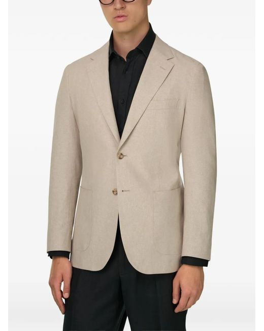 Boggi Natural Patch-Pocket Blazer for men