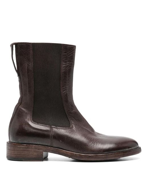 Moma Brown Leather Boots