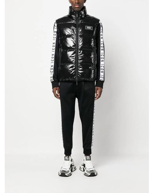 DSquared² Black Ultra Light Down Jacket for men